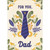 Blue Striped Tie with Gold Foil Heart Over Flowers Dad Father's Day Card from Son and Daughter-in-Law: FOR YOU, Dad