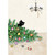 Black Cat Peeking Behind Fallen Tree Cute / Funny Christmas Card