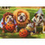 Bulldogs and Cat Dressed as Wizard of Oz Characters Funny / Humorous Halloween Card