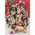 Group of Dogs with Raised Paws Posing in the Snow Funny / Humorous Christmas Card