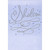 Silver Foil Shalom Text on Blue Starry Background Package of 8 Rosh Hashanah Cards: Shalom