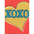 Xoxo Heart A*Press Foil & Embossed Valentine's Day Card: XOXO