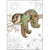 Simon Sloth Sleeping on Tree Branch 'Bug Art' Blank Note Card