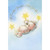 Twinkle Twinkle Little Star: Bear in Hammock Between Gold Stars Congratulations on New Baby Card: Twinkle, Twinkle, Little Star