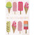 Sweetest Birthday: Rows of Ice Cream Cones and Treats with Sprinkles Birthday Card: The Sweetest of Birthdays
