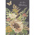 Mushrooms, Flowers, Green Leaves, Stems and Butterfly on Dark Background Birthday Card: On Your Birthday