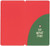 White Holiday Phrases and Symbols with Red Foil Accents on Green Money Holder Christmas Card: Oh what fun!