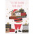 Tis the Season to Be Jolly: Santa Carrying a Stack of Presents Christmas Card: Tis the season to be jolly! Tis the Season to Be Jolly: Santa Carrying a Stack of Presents Christmas Card: Tis the season to be jolly!