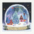 Santa, Sleigh and Reindeer Over Winter Village Snow Globe Box of 8 Christmas Cards: Season's Greetings