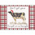 Don't Get Your Tinsel in a Tangle: Cow with Lights and Santa Hat Box of 16 Funny Christmas Cards: Don’t get your tinsel in a tangle
