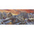 Stone Bridge, Stream and Carriages in Old Fashioned Village Long Glitter Collection Box of 14 Christmas Cards