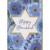 Gold Bordered Star Over a Variety of Flowers in Shades of Blue Box of 15 Hanukkah Cards: Happy Hanukkah