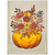 Embossed Pumpkin with Sparkling Flowers, Foliage and 3D Yellow Gems Hand Decorated Halloween Card Embossed Pumpkin with Sparkling Flowers, Foliage and 3D Yellow Gems Hand Decorated Halloween Card
