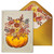 Embossed Pumpkin with Sparkling Flowers, Foliage and 3D Yellow Gems Hand Decorated Halloween Card: Envelope Embossed Pumpkin with Sparkling Flowers, Foliage and 3D Yellow Gems Hand Decorated Halloween Card: Envelope