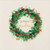 Quilling Wreath with Light and Dark Green Leaves and Red Berries 3D Hand Made Holiday / Season's Greetings Card: Season's Greetings