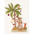Snowman, Decorated Palm Tree, Yellow Shovel and Gifts Box of 15 Tropical Christmas Cards