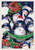 Festival of Fun: Penguins Squeezing Together and Holding Green Banner Box of 25 Custom Verse Holiday Cards: from all of Us