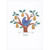 Peace: Blue Partridge in a Pear Tree Christmas Card: Peace