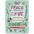 Peace, Love and Eggnog Christmas Card: Peace Love and Eggnog