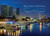 Miami Bayside Market Marina at Nighttime Box of 25 Custom Verse Holiday Cards: Warmest Wishes