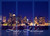 Boston Skyline and Harbor at Nighttime Box of 25 Custom Verse Holiday Cards: Happy Holidays