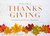 Time of Thanks Giving: Horizontal Line of Fall Leaves Box of 25 Custom Verse Business Appreciation Thanksgiving Cards: At this time of Thanks Giving we thank you for your business