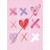 Diagonal Hearts on Tic Tac Toe Board Valentine's Day Card for The One I Love