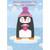 Cute Penguin Holding Heart on Floating Ice Valentine's Day Card for Daughter: Happy Valentine's Day to a Dear Daughter