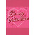 Be My Valentine Retro Text with XOXO Red Foil Borders Valentine's Day Card: Be My Valentine