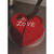 Knife Cutting Slice From Heart Shaped Cherry Red Cake Funny Valentine's Day Card: LOVE