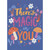 There's Magic in You: Mushrooms and Flowers on Blue Birthday Card for Daughter: There's Magic in You