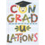 Con Grad U Lations: Smiley Face O with Grad Cap Graduation Card: Con GRAD U Lations