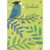 Small Cute Blue Bird with Diploma in Beak on Blue Branch Graduation Card: Graduate