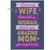Loving Wife, Beautiful Woman, Amazing Mom, Gold String Hand Decorated Mother's Day Card for Wife: Loving Wife, beautiful woman, great gal, amazing mom - you've got it all.