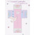 Glitter Outlined Pink, Blue and Green Cross Decorated with Daisies Confirmation Card for Goddaughter: For a Wonderful Goddaughter on Your Confirmation Day