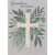 Leafy Greenery Behind Silver Outlined Yellow Watercolor Cross Confirmation Card for Grandson: Grandson, Trust in God Always…