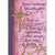 You Are a True Blessing: Bold Gold Foil Swirls on Pink and Purple Confirmation Card for Granddaughter: You are a true blessing, Granddaughter - Lead me, O Lord, and in Your righteousness… Make straight Your way before me. - Psalm 5:8 NIV