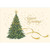Gold Foil on Christmas Tree Box of 18 Christmas Cards: Season's Greetings