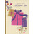 Wrapped Gifts and Sprigs of Flowers on Yellow Polka Dots Mother's Day Birthday Card: Today is Truly All About You