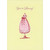 You're Glowing: Red Foil Outline Pink Maternity Dress on Stand Mother's Day Card for Mother-to-Be: You're Glowing!