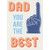 Dad, You are the Best: Blue Foam Hand with Finger Pointing Up Funny Father's Day Card for Dad: Dad - You Are The Best
