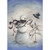Wind Blowing Top Hat Off Snowman Box of 16 Christmas Cards