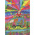 Vibrantly Colored Santa Sitting on Top of Hippie VW Bus Box of 10 Christmas Cards