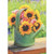 Sunflowers and Peonies in Green Metal Watering Can Get Well Card