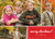 Merry Christmas in Red Frame Box of 25 Custom Verse Christmas Photo Cards