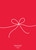 Holiday is Merry and Joyful and Red Bow Box of 25 Custom Verse Flat Christmas Photo Cards: Back
