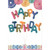 Ornate Foil Happy Birthday Helium Balloons Birthday Card: Happy Birthday