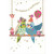 Budgie Parakeets with Party Hat and Balloon Birthday Card: The happiest of birthdays!