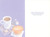 Coffee on Floral Coaster, Muffin and White Daisies Birthday Card: May the simple pleasures of life bring you a peaceful happiness that warms your heart.