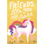 Friends Like You are Rare: Unicorn with Pink Mane Friendship Card: Friends like you are rare